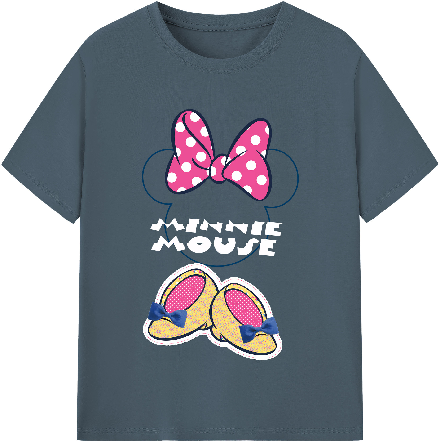 （画像用） ミッキーマウス Mickey Mouse 綿100％半袖Tシャツ（フロントプリント）